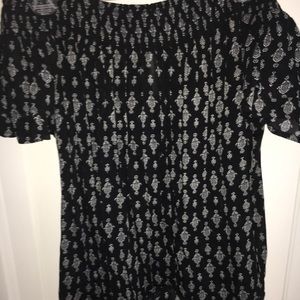 Black and White off the shoulder top